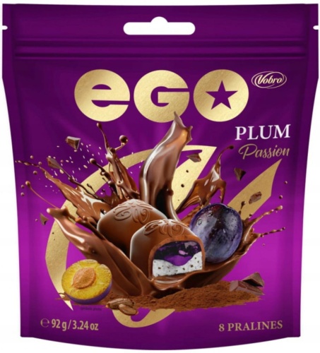 Praliny Vobro EGO PLUM PASSION Śliwkowe 92g