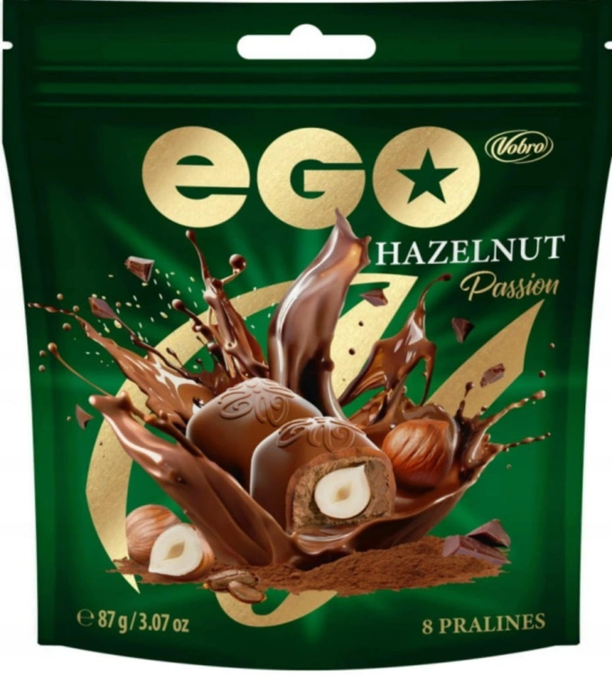 Praliny Vobro EGO HAZELNUT PASSION Orzechowe 87g