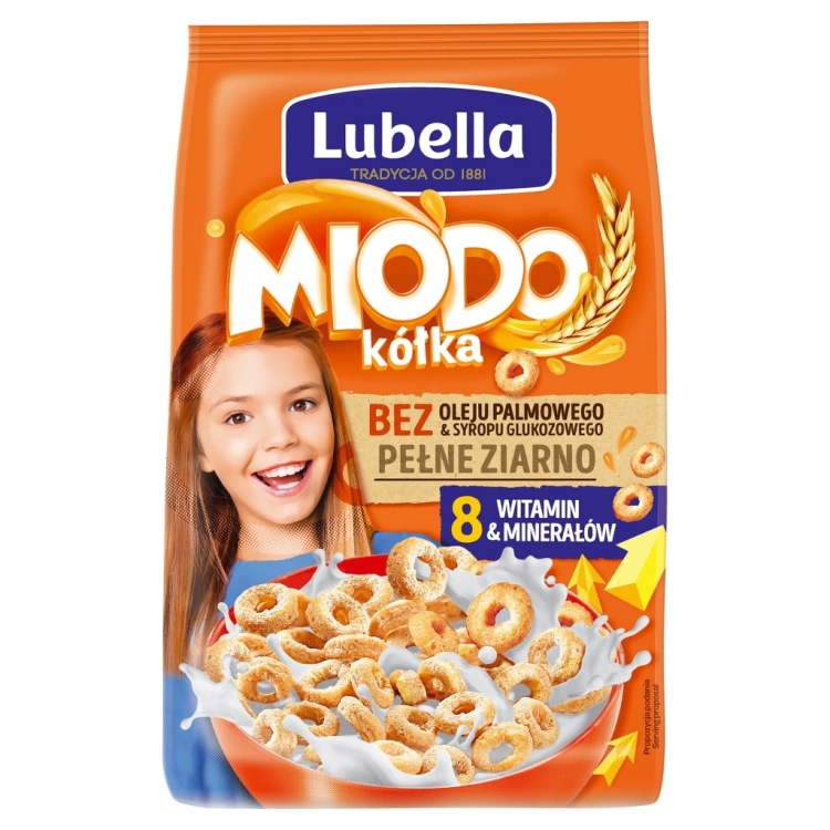 LUBELLA Płatki Śniadaniowe MIODO Kółka 250g
