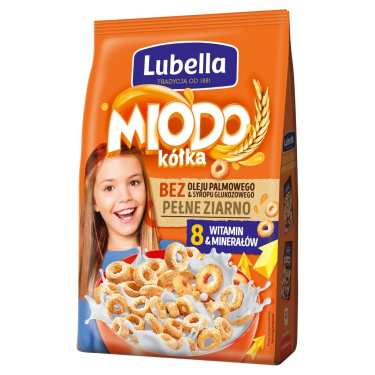 LUBELLA Płatki Śniadaniowe MIODO Kółka 250g