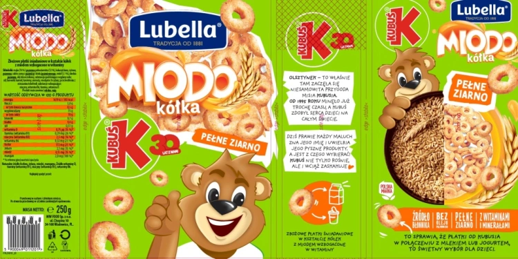 LUBELLA Płatki Śniadaniowe MIODO Kółka 250g