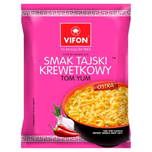 VIFON Zupa Błyskawiczna Smak TAJSKI KREWETKOWY Ostra 70g