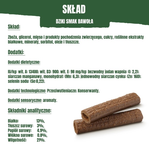ADVENTUROS Przysmaki dla PSA STICKS Smak BAWOŁA 120g