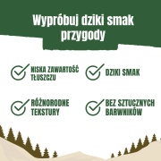 ADVENTUROS Przysmaki Dla PSA NUGGETS Smak DZIKA 90g