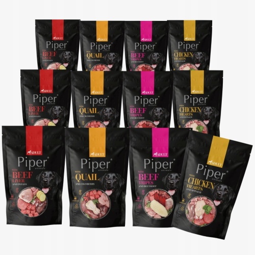 Karma Dla PSA PIPER Dolina MIX 4 SMAKI Mokra 12 x 500g
