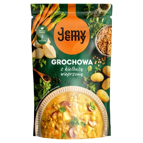 Jemy Jemy ZUPA FASOLOWA z KIEŁBASĄ Wieprzową Profi 450g