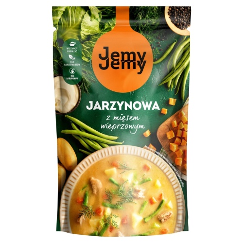 Jemy Jemy ZUPA JARZYNOWA z MIĘSEM Wieprzowym Profi 450g