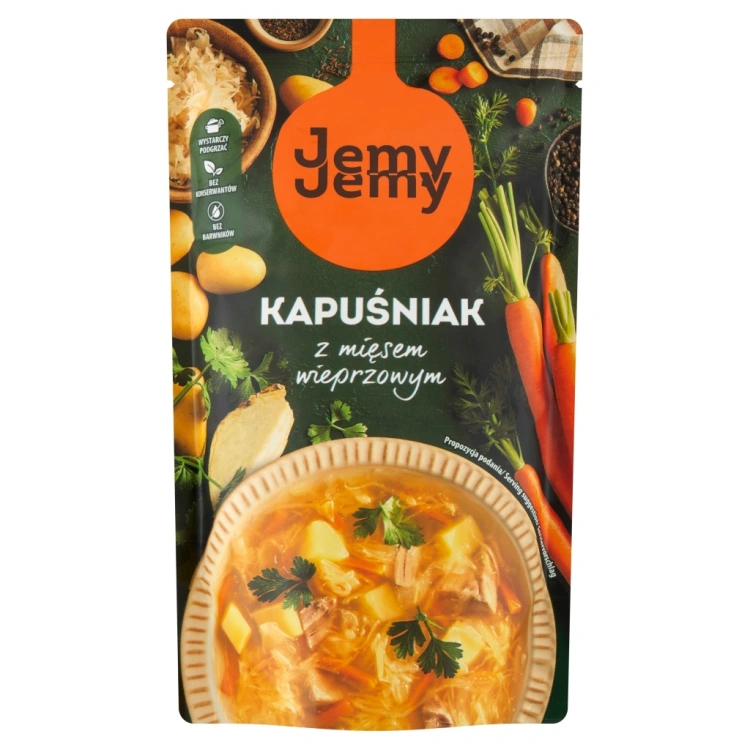Jemy Jemy ZUPA KAPUŚNIAK z MIĘSEM Wieprzowym Profi 450g