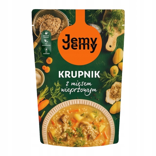 Jemy Jemy ZUPA KRUPNIK z MIĘSEM Wieprzowym Profi 450g