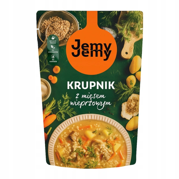 Jemy Jemy ZUPA KRUPNIK z MIĘSEM Wieprzowym Profi 450g
