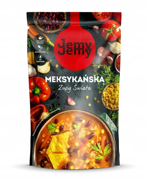 Jemy Jemy ZUPA MEKSYKAŃSKA z Kukurydzą Fasolą Profi 400g