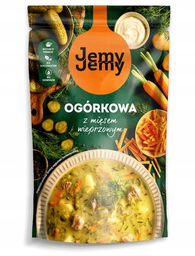 Jemy Jemy ZUPA OGÓRKOWA z MIĘSEM Wieprzowym Profi 450g