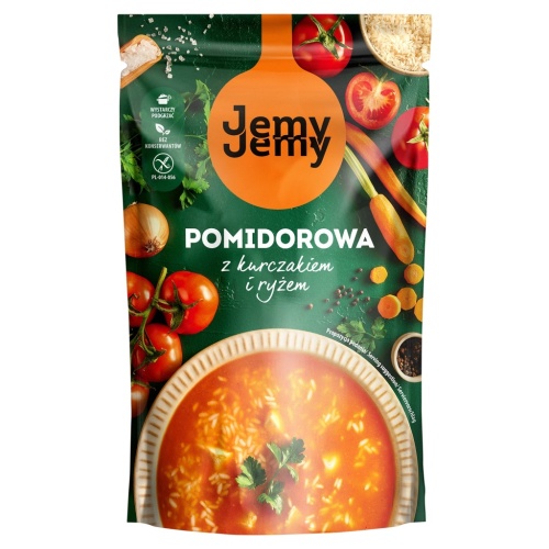 Jemy Jemy ZUPA POMIDOROWA z KURCZAKIEM i Ryżem Profi 450g