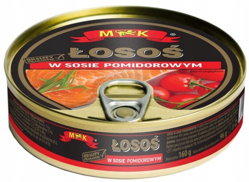 MK ŁOSOŚ w Sosie POMIDOROWYM 160g